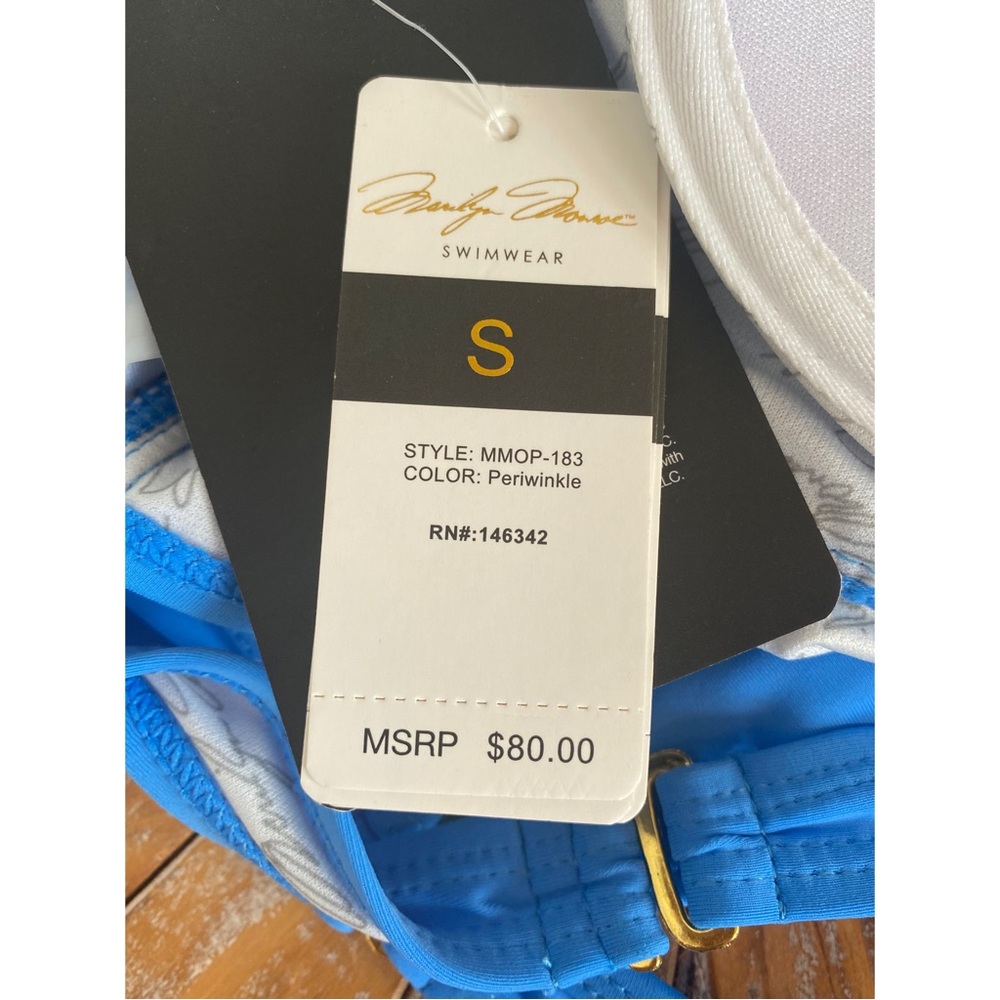 NWT Marylin Monroe Strapless One Piece Swimsuit S - Picture 6 of 9